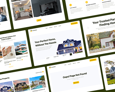 Real Estate Website Template – Elegant & Modern UI landing page real estate ui