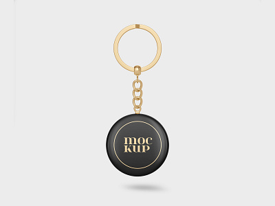 Round Keychain Mockup Set accessory chain holder house key key key ring keychain keyring label lock logo mockup mockups ring security