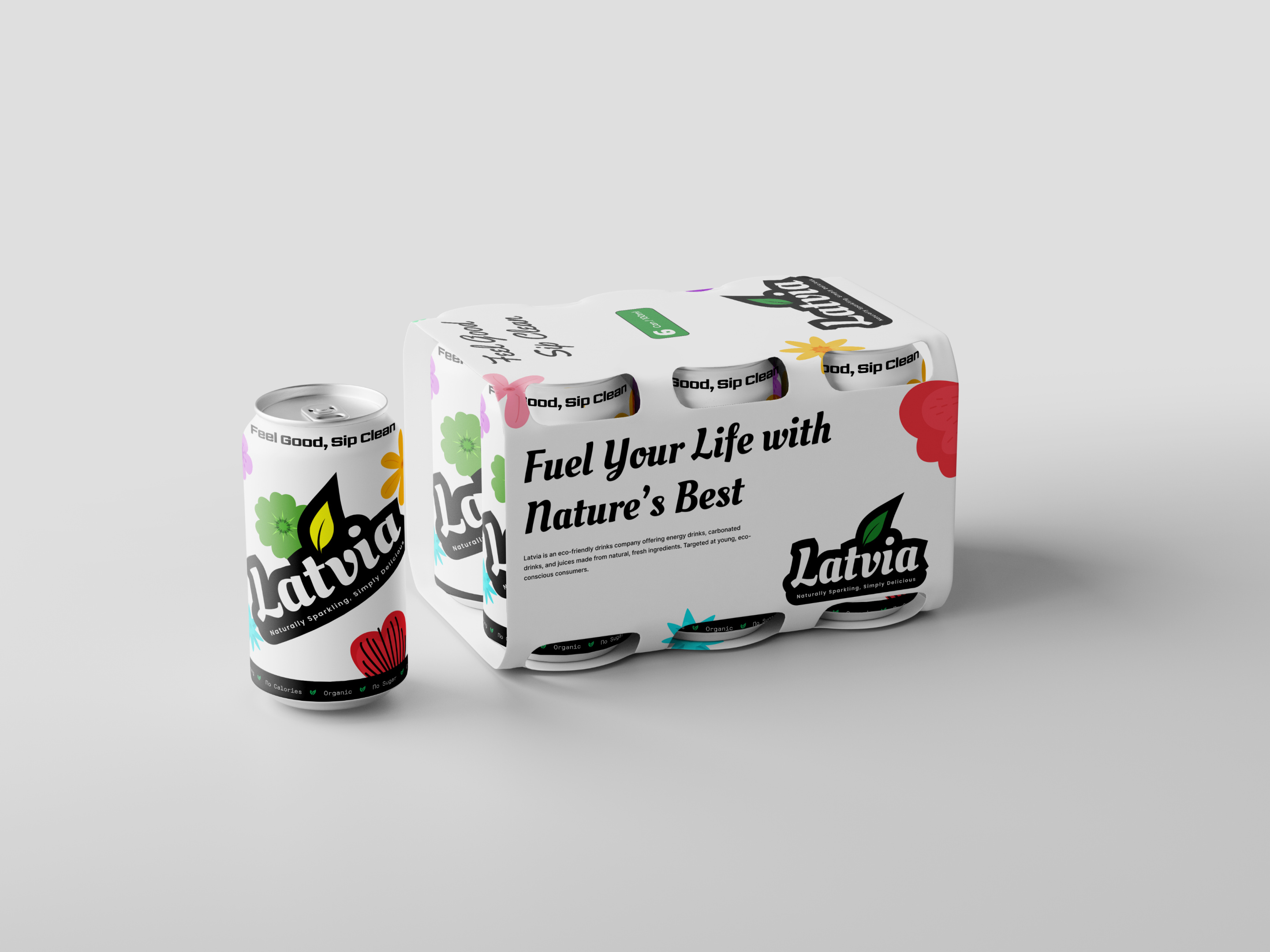 Latvia Drinks - Packaging Design branding cool drinks eco friendly energy drinks flowers green identity design juices latvia leaves logo design natural organic packaging design pattern soft drinks vibrant wordmark youthfull