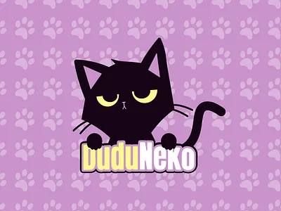 DuduNeKo es una marca personal de Bombones. bombones cuba dise gato graphic design hc aldazabal logo marca neko logo