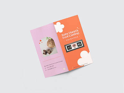 Charming brochure design 👼 baby baby design baby feet branding brochure brochure design casting designnz flower print printdesign