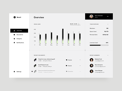 Storage Dashboard app design graphic design typography ui ux