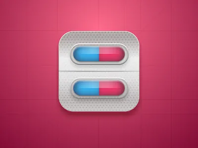 Skeuomorphic Medication Reminder Icon android dashboard design figma fitness graphic design health icon illustrator ios medication mobile modern skeuomorphic ui ux web web3