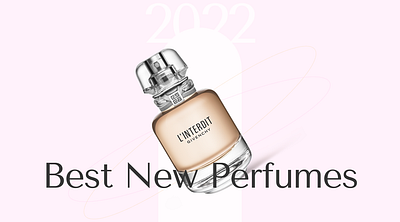Landing "The best cillection of perfumes" design landing landing page typography ui