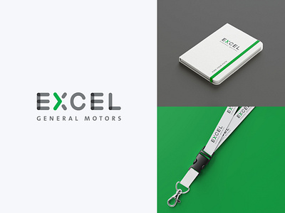 Excel General Motors Logo Concept design graphic design logo merchandise design typography
