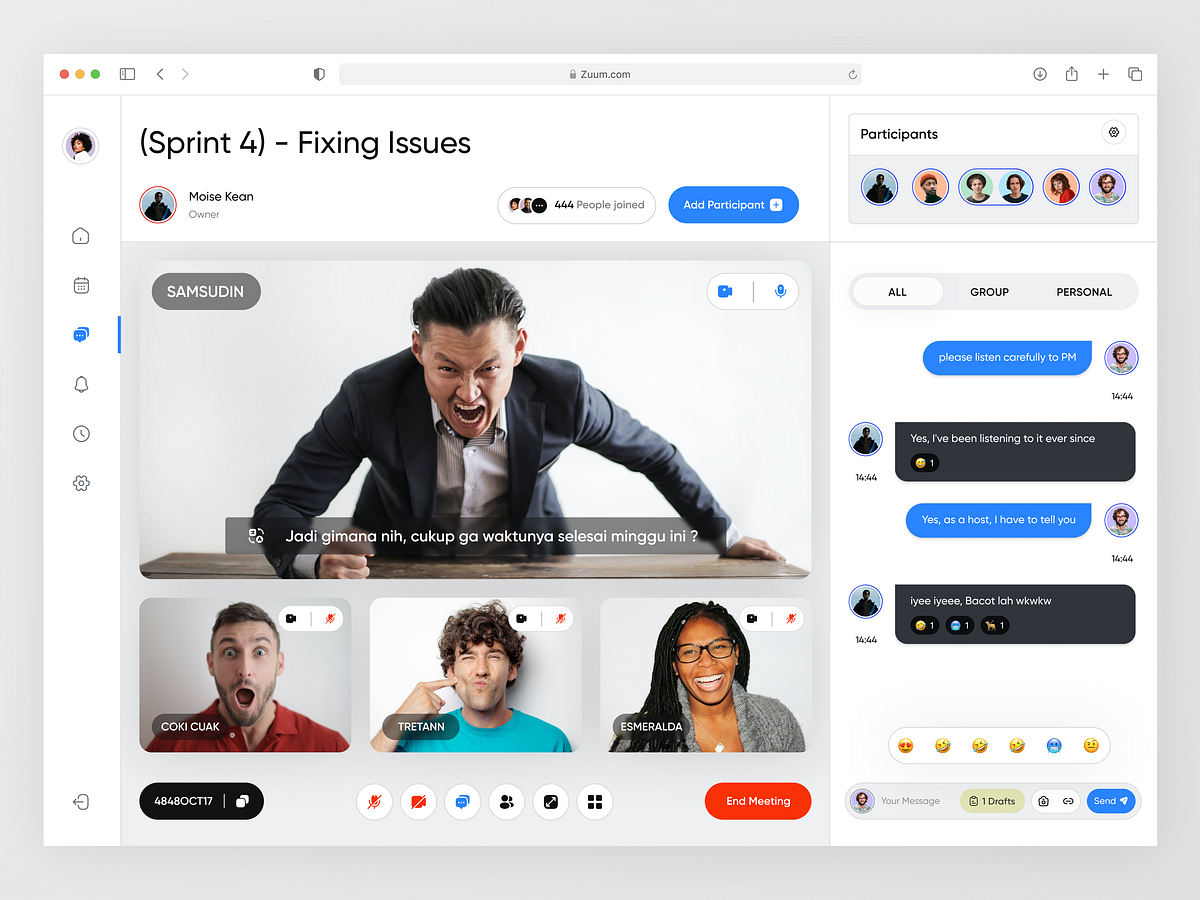 Messenger Dashboard - Desktop by Ricky Bahtiar for Nija Works on Dribbble