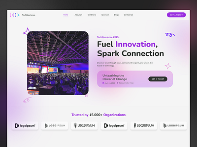 Event Website UI branding concert booking concert ui design conference design event event management event planning event ticketing event ui events landing page meeting meetup website speakers startups ui ux web app web ui website