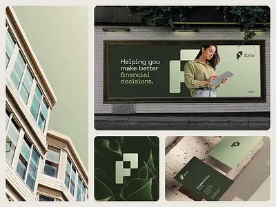 Branding Design - Forte billboard brand guides brand identity branding business card design elegant graphic design green illustration logo minimal motion graphics ui ui ux ui design uidesign uiux user interface vector