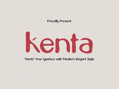 Kenta Free Typeface download download free font free free font freebie freebies