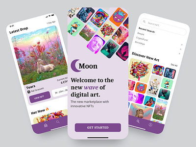 NFT Marketplace App Design ui
