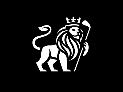 LOGO - LEO - GOLF - KOC branding design golf graphic design icon identity illustration king leo lion logo marks symbol ui