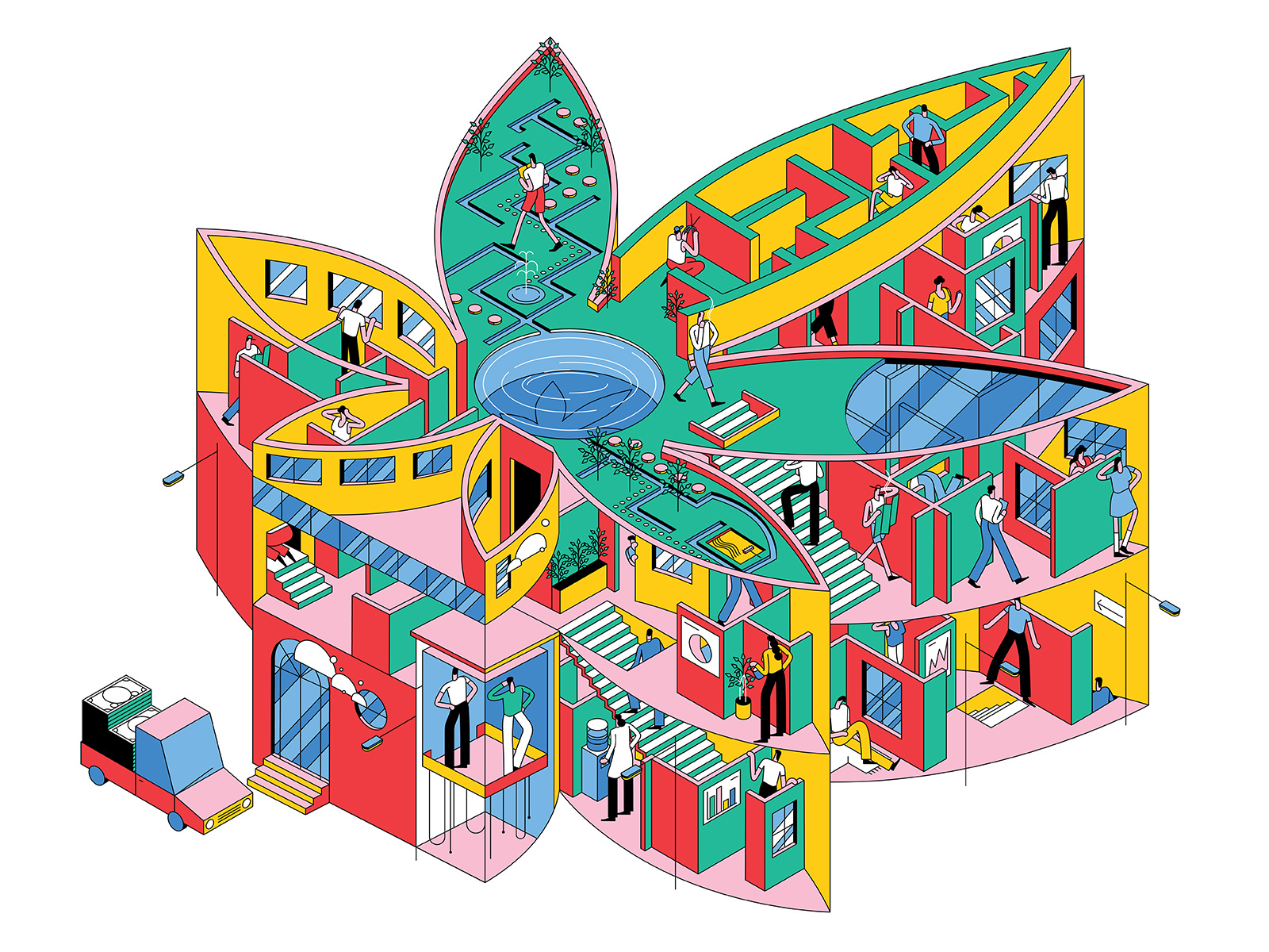 Example of Isometric Illustration