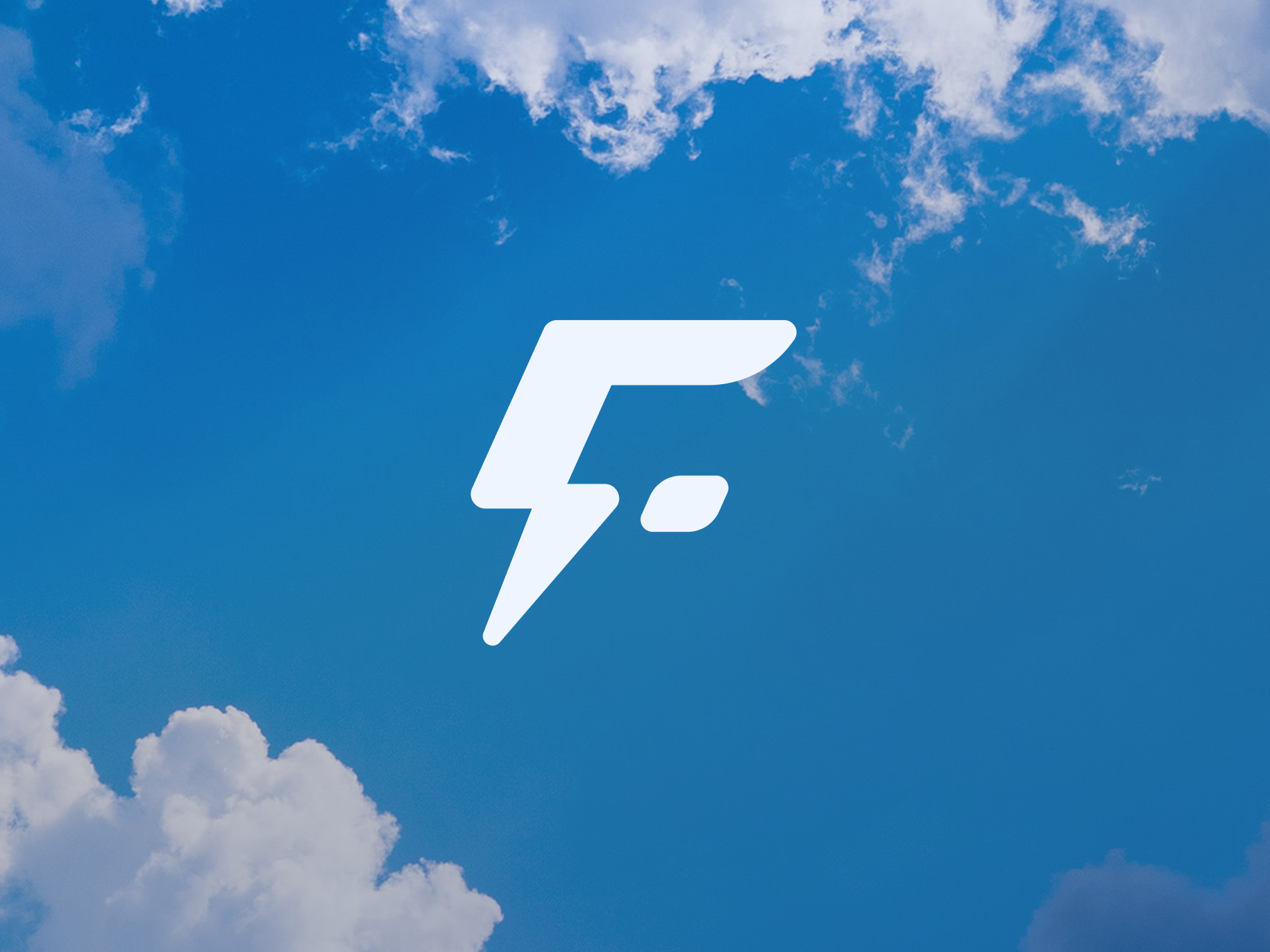 Flashes Bluesky logo redesign bluesky branding flashes graphic design icon identity letter mark lightning logo logotype minimal modern redesign thunder vector y