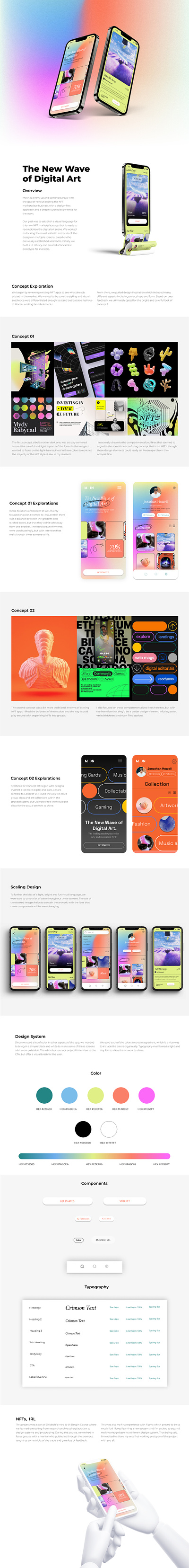 Moon NFT App app branding design graphic design illustration logo nft typography ui ux vector