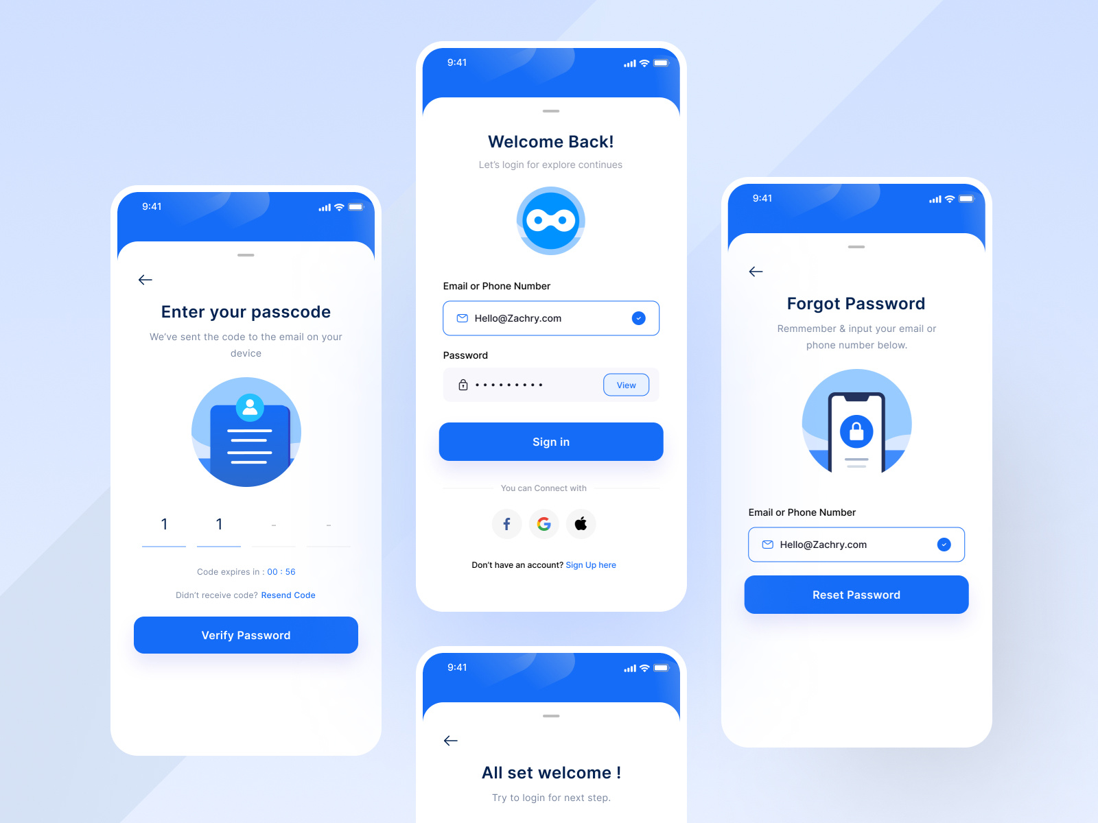 UI Kuya - Forgot Password App by Azzahri Alpiana on Dribbble