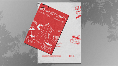 Coffee shop menu ad brand design branding brochure coffee concept drawing flat design graphic design hand lettering illustration menu vector art visual identity