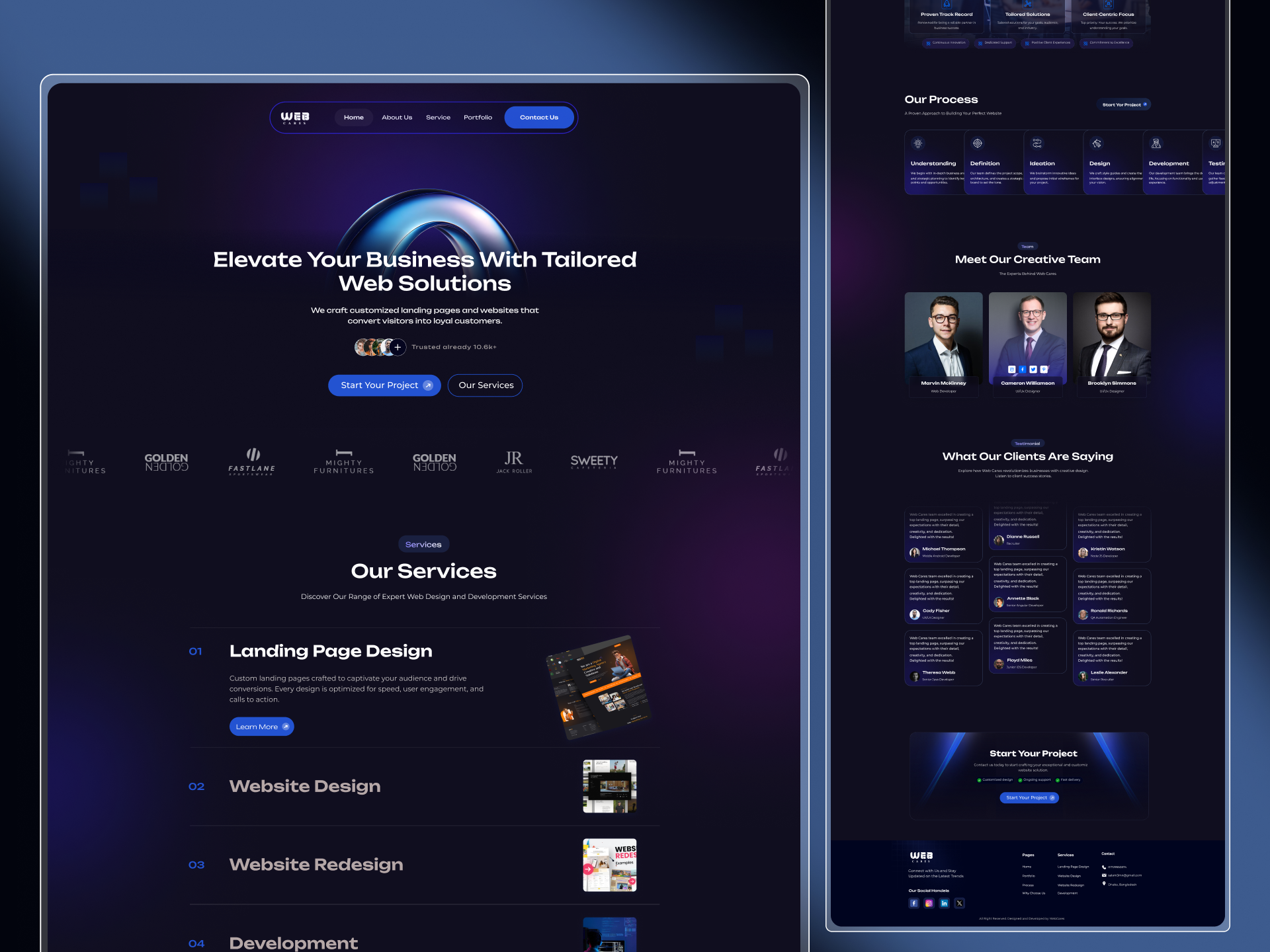 Web Cares – Modern Web Agency Landing Page and Website Design agency agencywebsite creativedesign framer landingpage moderndesign ui uiux webagency webdesign webflow website