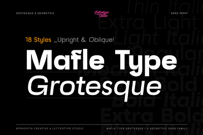 Mafle Type Grotesque contemporary