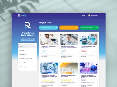 Rready - Training platform art direction branding design design ui desktop logo minimal ui ux website
