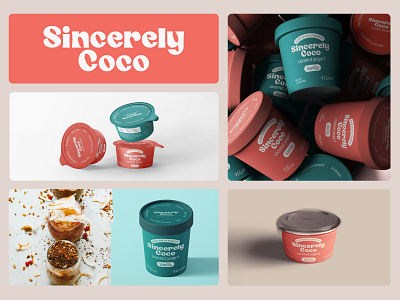 Sincerely Coco Logo and Identity branding coco coconut design food letter logo mark minimal products samadaraginige simple vegan wordmark yogurt