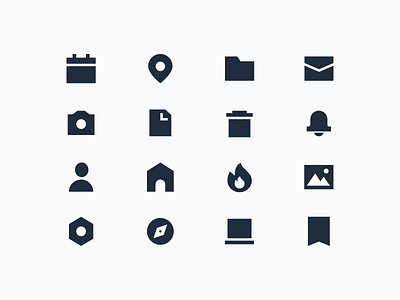 thick icons icon icon set iconography ui design vector