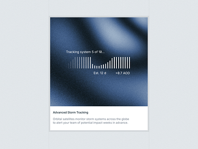 Advanced Storm Tracking animation chart design graph loading minimal noise texture ui