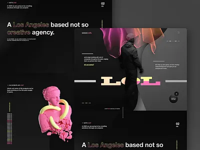 lolololol creatives - Agency landing page design agency branding creative studio film studio landing page ui design web design website website design