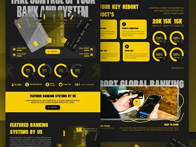 Rebort Webpage Design 2025 adobe xd banking website design figma figmadesigns graphic design ui ui design uiux webpage webpagedesign websitedesign webui