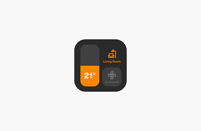 Day 17/30: Smart Home Widget app appdesign design ios ui uidesign ux uxdesign widget