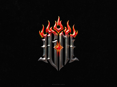 IGNI branding fantasy fire game graphic design high style lettering logo logotype magic music typography witcher