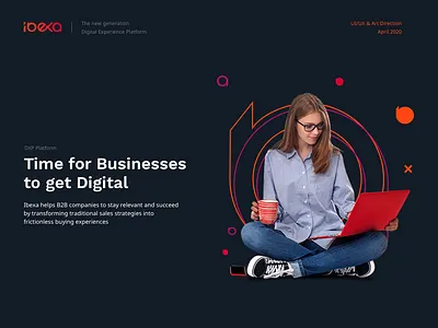 Ibexa - Digital Experience Platform branding case study homepage icons illustration landing page logo ui ux web website