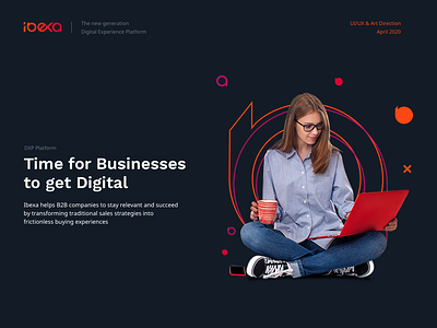 Ibexa - Digital Experience Platform branding case study homepage icons illustration landing page logo ui ux web website