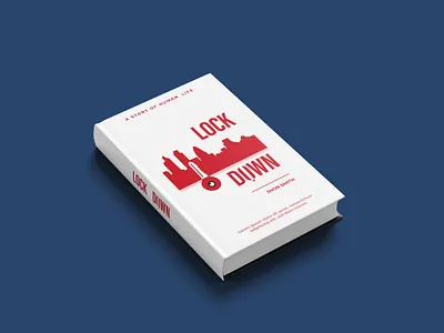 minimal book cover design(lock down) amazon book cover book cover covid 19 creat speace horror book cover illustration illustrator kindle book cover design love story book photoshop