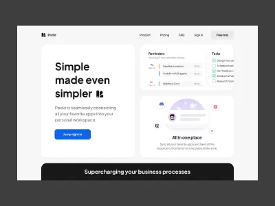 Hero design bento design hero landing ui ux web webpage