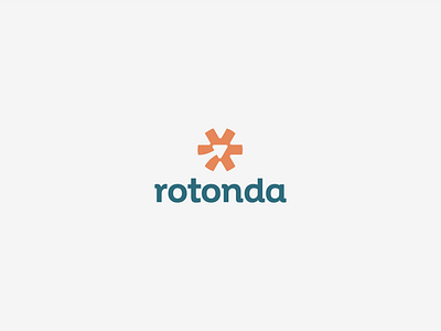 Rotonda logo abstract arrow brand branding circle clean creative dynamic elegant geometry graphic design icon logo mark minimal modern movement pastel soft typography