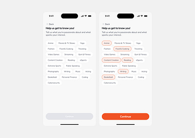 Onboarding Flow design ui ui design ux ux design