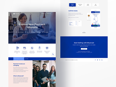 Bluenub UI Design bluenub mobile payment payment solutions ui design