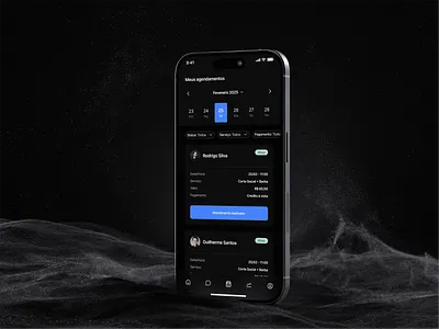 Aplicativo mobile para agendamento (concept) design figma mobile app ui ui design uiux ux
