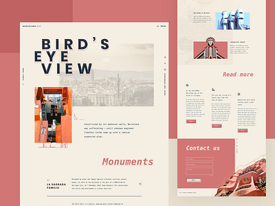 Asymmetrical Barcelona 2 artistic barcelona flat grid gromulski offthegrid pastels ui ux website