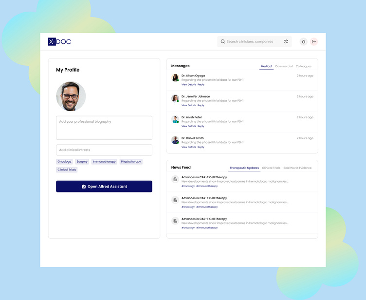 X-DOC - Medical Appointment Scheduler by Precious Anizoba on Dribbble
