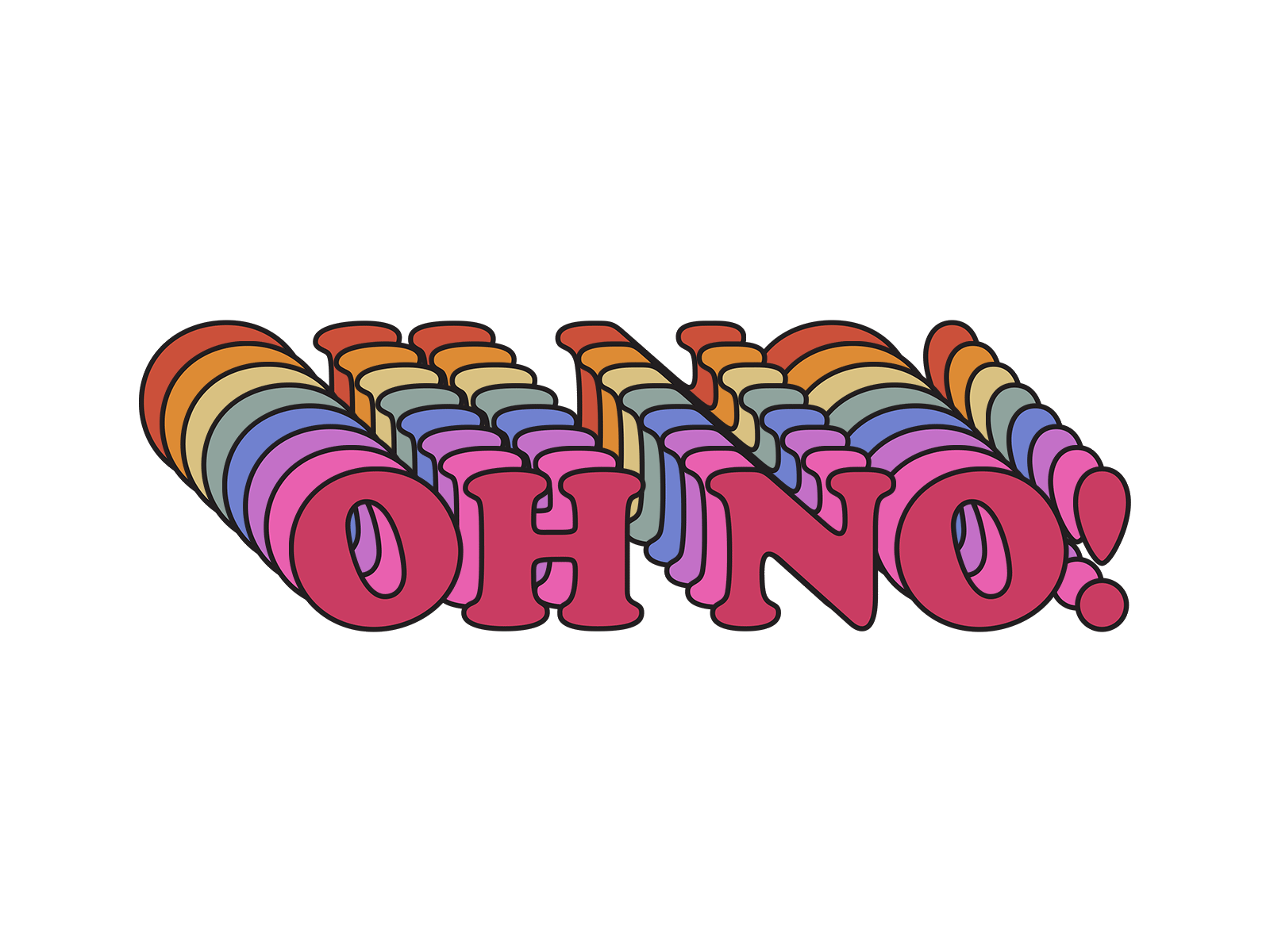 Oh No! animation graphic graphic design motion graphics typograhpy