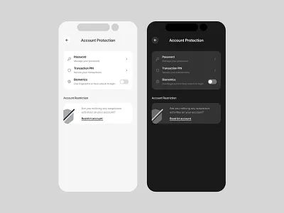 Profile / Account Protection 3d animation branding design illustration logo mobile app design mobile design mobile ui mobile ui design ui ui design uiux