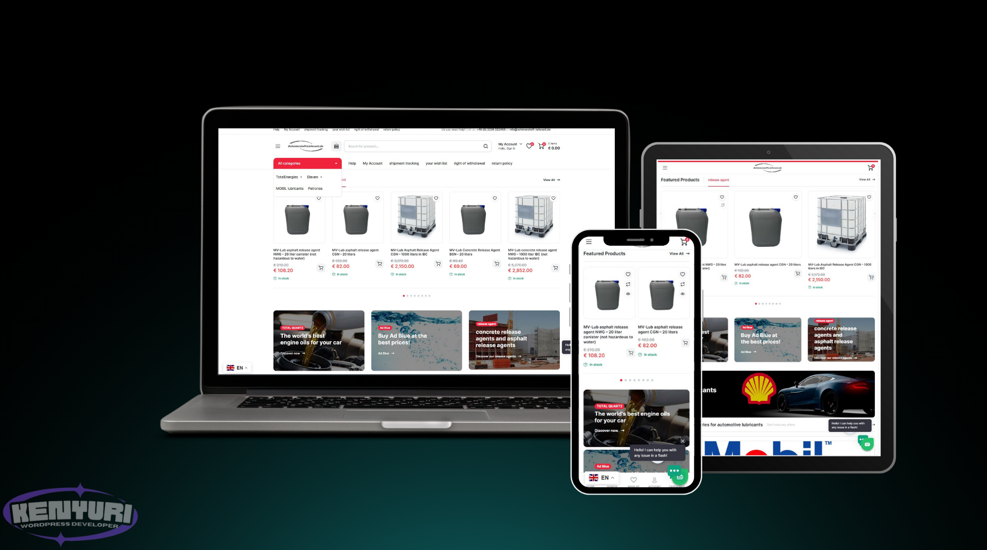 Example of Word Press Woo Commerce Development