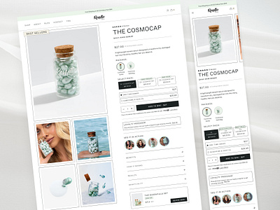 Retreat-Inspired Product Page Design Concept beauty ecommerce personal care product product page ui design ui inspiration web design website design