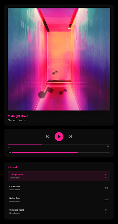 Music Player design music player ui ux