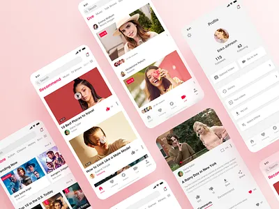 Short Video APP app live mobile mobile application mobile ui rdd short video ui design user interface video xigua