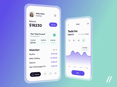 Finance App android animation app app interaction dashboard design ecommerce finance fintech interaction invest investment ios mobile mobile app mobile ui stock ui uiux ux