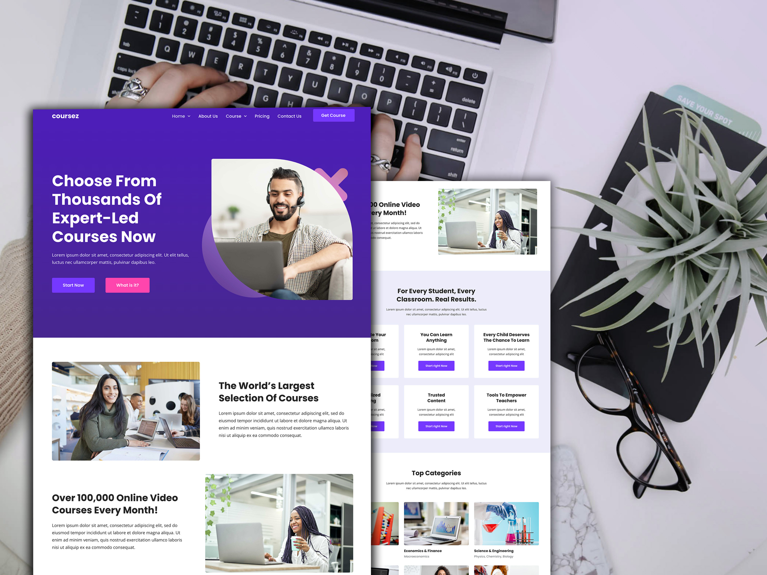 Example of Professional Wordpress Website Design