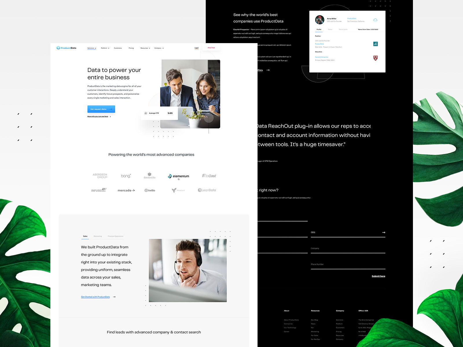 Example of Landing Page Design