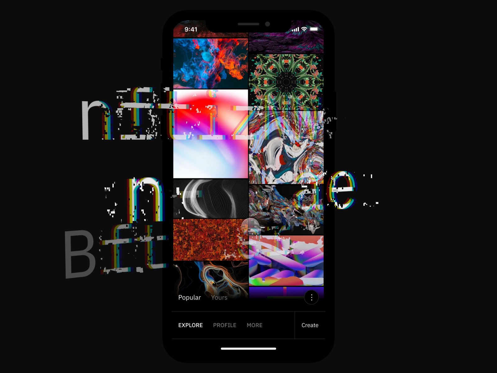 Nftizer – Generative Design App 3d animation graphic design motion motion graphics nft product design ui ux